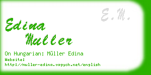 edina muller business card